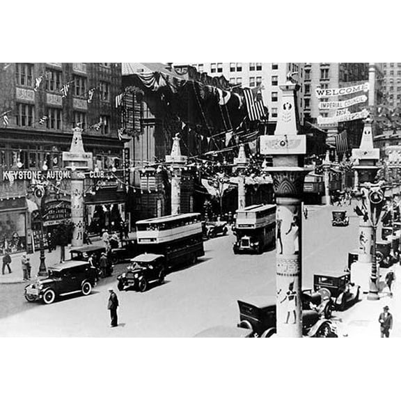 Parade to Welcome Imperial Council, Philadelphia, PA-Fine Art Canvas Print (20" x 30")