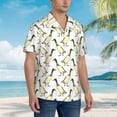 thumbnail image 2 of Lsque Mallard Ducks pattern Hawaiian Shirt for Men, Unisex Summer Beach Casual Short Sleeve Button Down Shirts-3X-Large, 2 of 9