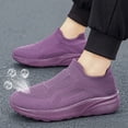thumbnail image 2 of Willtoo Sneakers for Women Breathable Mesh Slip‑on Knit Walking Shoes Lightweight Thick Platform Sole Elevated Casual Tennis Shoes, 2 of 5