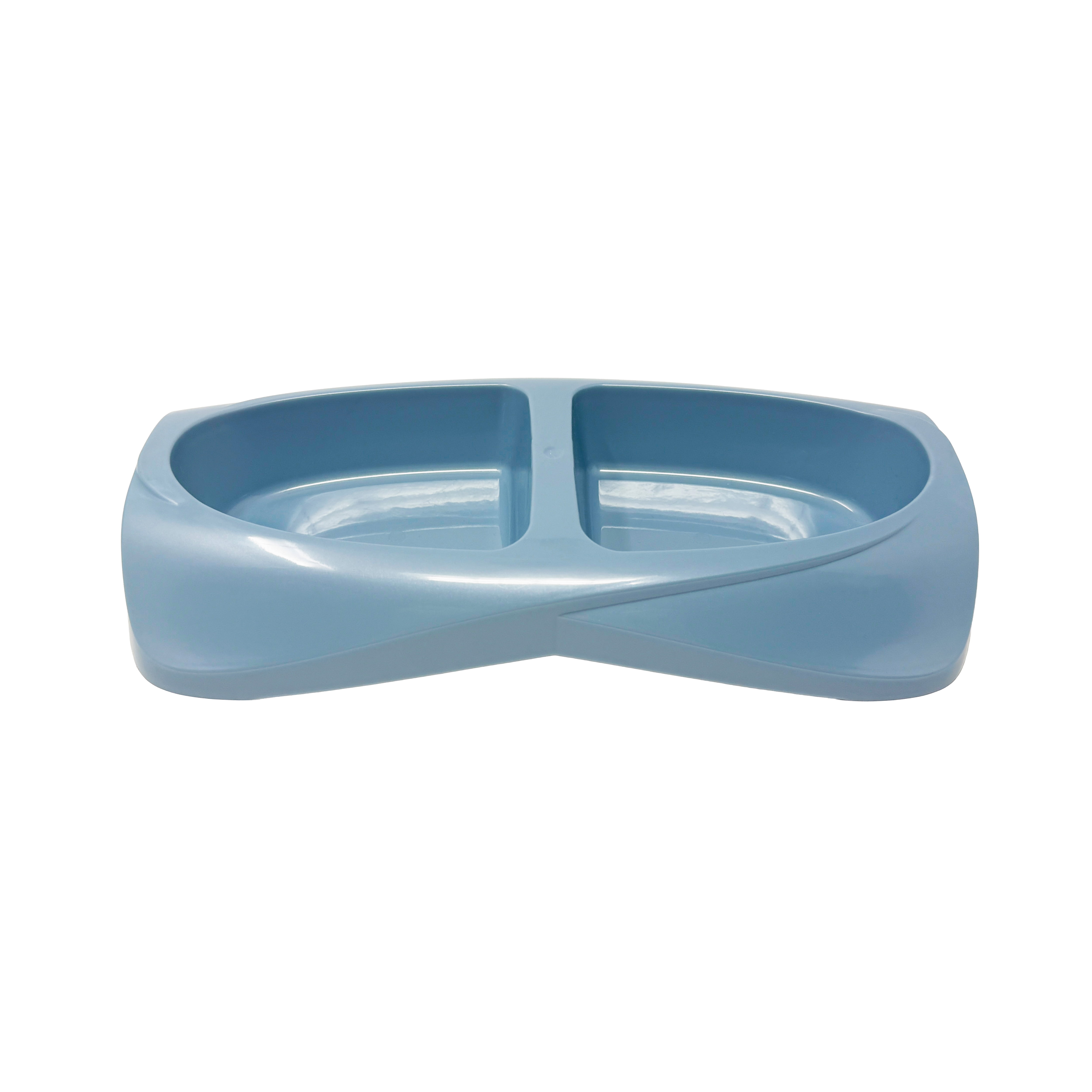 (4 pack) Van Ness Plastics Lightweight Double Dish Assorted Colors, SM
