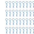 thumbnail image 3 of Ruiboury RC Body Shell Clips R Shape Rcaing RC 1/10 Car for Accessories blue length 24mm 1Set, 3 of 6