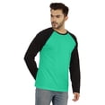 thumbnail image 2 of Inkmeso Men's Regular Fit Round Neck Shirt Solid Raglan Long Sleeve T-Shirts, 2 of 7