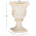 thumbnail image 6 of Safavieh 11" x 11" x 15.4" Pedestal Off-White Magnesium Oxide Plant Pot, 6 of 9