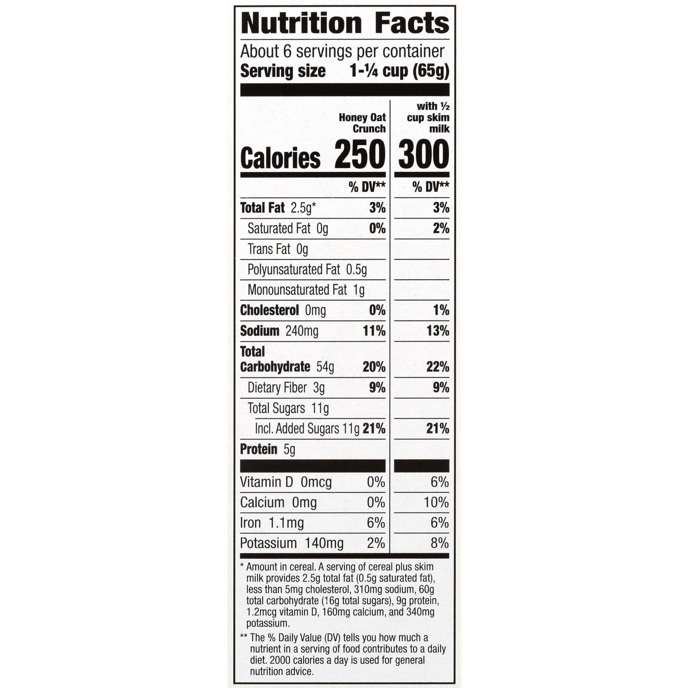 Cascadian Farm Organic Honey Oat Crunch Cereal, 13.5 Ounce -- 10 per case.