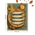 thumbnail image 3 of UXIEQU Sardines Olive Oil Lemon Kitchen Canvas Wall Art 15.75x11.81 Inches, 3 of 8