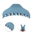 thumbnail image 3 of Unique Bargains 1 Pc Frosted Crescent Hair Clips Hairdo Clip for Home Blue, 3 of 5