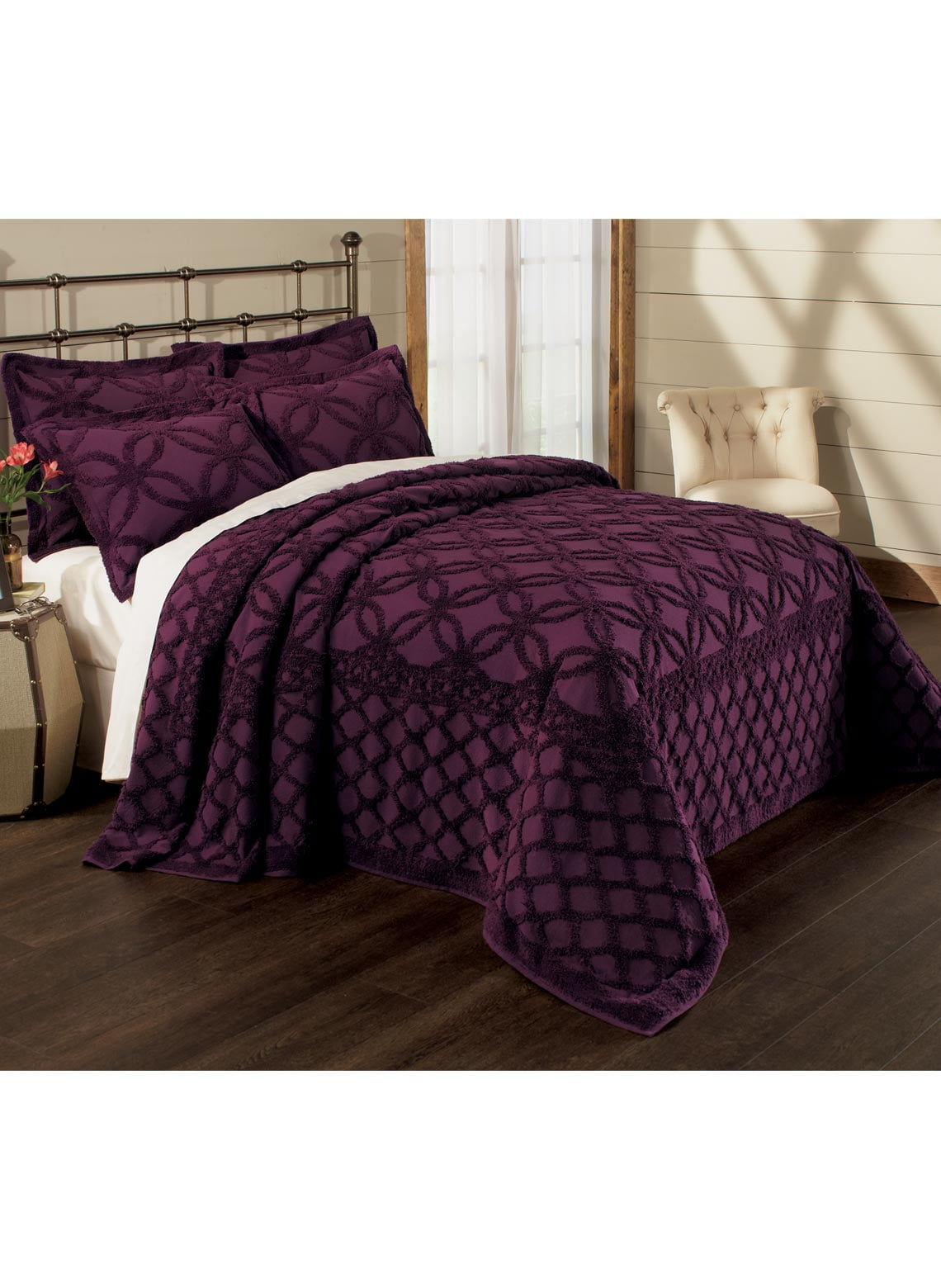 Cotton Chenille Bedspread Twin
