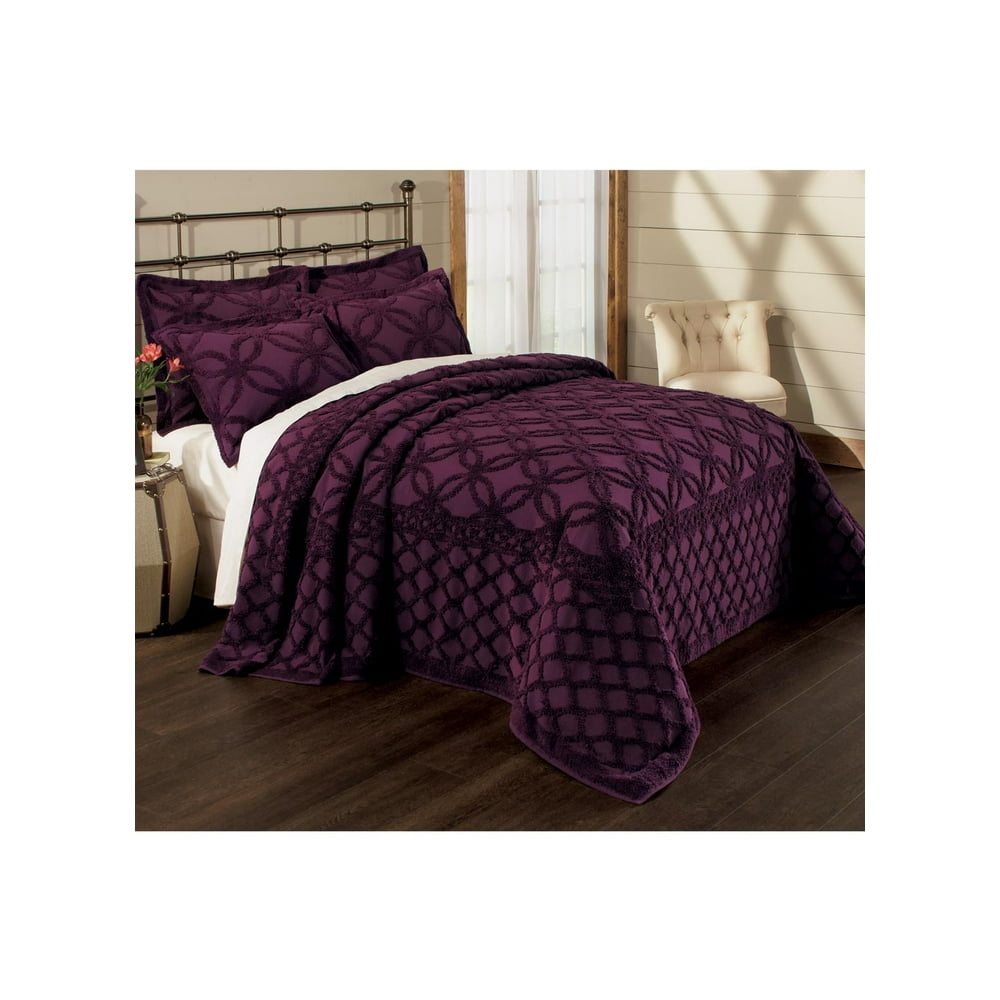 Cotton Chenille Bedspread Full