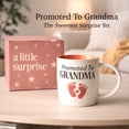thumbnail image 2 of Triple Gifffted Promoted to New Grandma to Be Coffee Mug, First Time Grandparent Pregnancy Announcement Gift Idea, Baby Reveal Surprise, Christmas Day, Est 2026, 13oz Ceramic, 2 of 6
