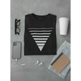 thumbnail image 3 of White Triangle In Minimal Art Tee Men's -Image by Shutterstock, 3 of 4