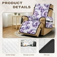 thumbnail image 3 of TSOVTHRID Non Slip Recliner Slipcover Spandex Soft Fitted Sofa Couch Cover, Washable Recliner Chair Cover Purple Butterfly Tie Dye Print Furniture Protector with Elastic for Pet, 3 of 7