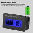 thumbnail image 1 of 12-48V Digital Battery Capacity Tester, Battery Monitor Battery Capacity Monitor Gauge Indicator,  LCD Screen With Backlit/Buckle/a PVC Film, 1 of 8