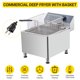 thumbnail image 4 of Freidora Eléctrica – 11.6 Cuartos – Canasta y Tapa – Acero Inoxidable – Patas Ajustables – 110V 1700W – Comercial para Restaurante u Hogar, 4 of 36