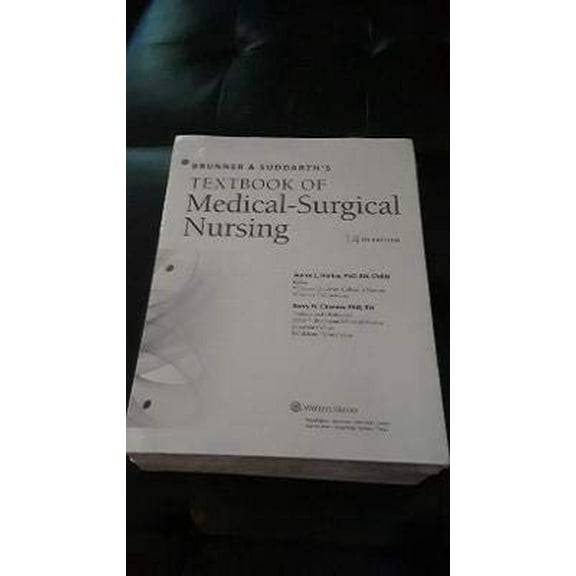 Pre-Owned Brunner and Suddarth's Textbook of Medical-surgical Nursing 14th Ed Looseleaf, 9781975104351, 1975104358, Paperback,