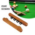 thumbnail image 3 of 1 Pair Billiard Pool Cue Rack Wall Mount 4-Slot Hanging Snooker Wooden Holder, 3 of 7