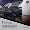 thumbnail image 4 of Guantes de nitrilo Ammex X3 Industrial, negros, 3 mil, talla M 100u, 4 of 8
