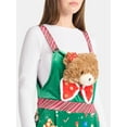 thumbnail image 3 of No Boundaries Christmas Teddy Bear Jumpsuit, Women’s, 3 of 3