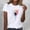 *White, variant on ClodeEU Womens Graphic Printed Tees , Casual Classic, Fashion Everyday Wear Soft Breathable T Shirts Army Green,Womens Plus S