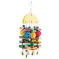 thumbnail image 4 of Colorful Sepak Takraw Bird Block Toys Parrot Break Grinding Cages Bite Chew Toys (Multicolor), 4 of 9