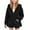Z52 Black, variant on VEKDONE Girls Zip Up Hoodie Kids Cinched Waist Drawstring Hooded Sweatshirt Jacket Casual Long Sleeve Fall Winter Daily Outerwear Light Blue,9-10 Years