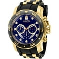 thumbnail image 2 of Invicta Pro Diver Men 48mm Stainless Steel Gold Blue dial Chronograph Quartz Watch, 2 of 2