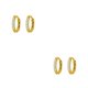 thumbnail image 3 of Sonducket Pendientes de aro de 2 uds., colgante de abalorio de plata dorada, joyería de boda para mujeres y niñas, regalo a la moda Type3 NO3, 3 of 6