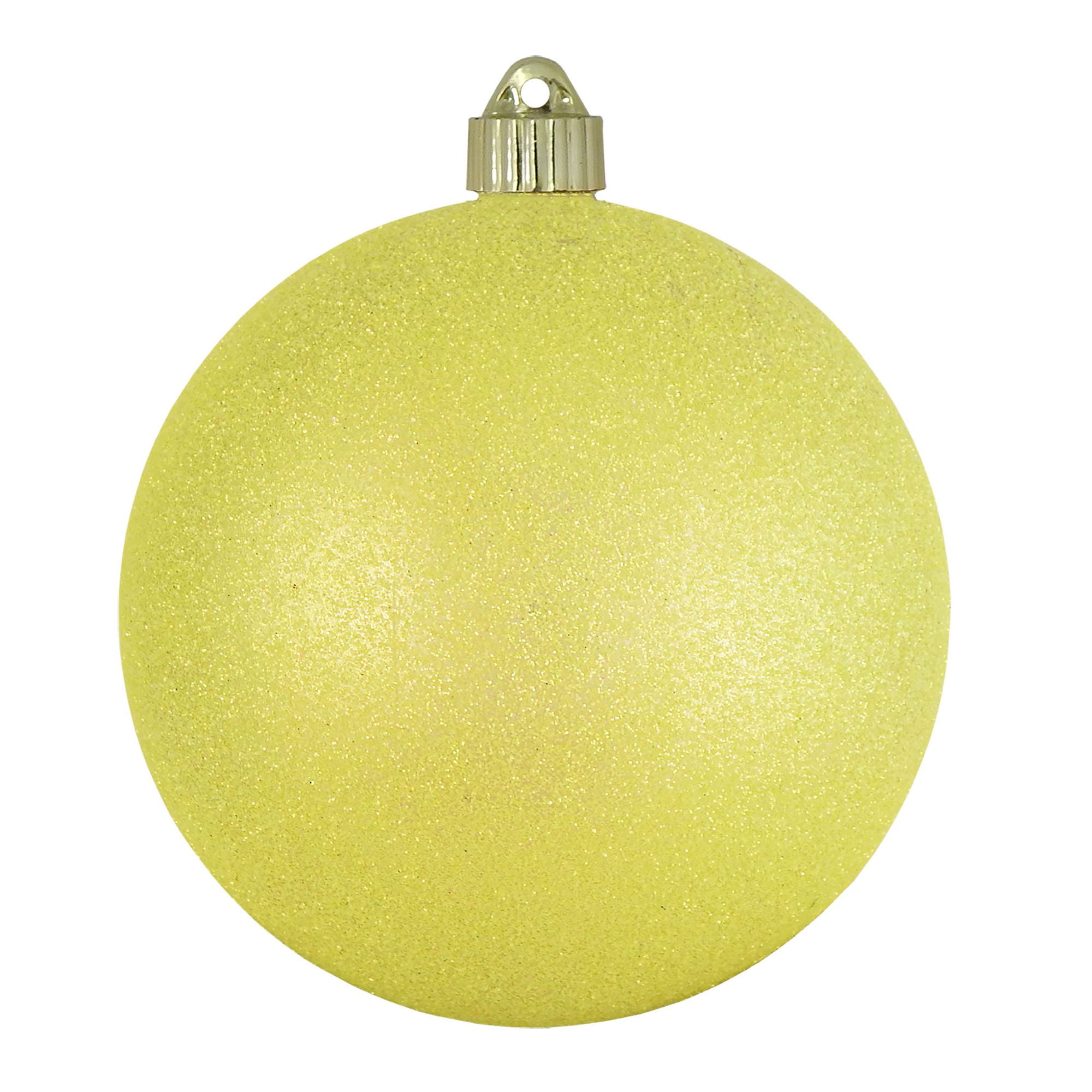 Yellow Christmas Ball Ornaments 