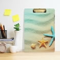 thumbnail image 6 of FMSHPON Sea Shells Clipboard Hardboard Wood Nursing Clip Board and Pull for Standard A4 Letter 13x9 inches, 6 of 8