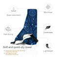 thumbnail image 5 of LNWH Blue Toned Paisley Bandana Pattern Sandless Beach Towel, Travel Quick-Drying Microfiber Bath Towels, 27.5"x55", 5 of 8