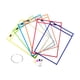 thumbnail image 2 of 6 fundas de bolsillo de borrado en , protectores de papel transparentes reutilizables con anilla, protectores de hojas de 25 x 35 cm,, 2 of 8