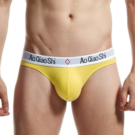 

Mens Low Waist Briefs Thong Bikini Underwear U Pouch Underpants