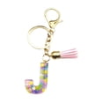 thumbnail image 1 of Llavero Accesorios para bolso Accesorios lindos Llavero Damas Iniciales Llavero Bolso de mujer Colgante, 1 of 2