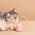 thumbnail image 4 of Juguetes interactivos para gatos, juguete eléctrico inteligente con USB, bola rodante de silicona para gatos, juguete automático con cola de ratón giratoria, palo para gatitos, 4 of 6