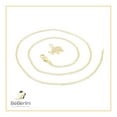 thumbnail image 5 of BEBERLINI Elephant CZ Charm 14K Gold Filled Cuban Chain Pendant Necklace Jewelry Women 18", 5 of 7