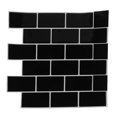 thumbnail image 2 of Self-Adhesive Wall Sticker Square for TV Wall Waterproof Black Pet Pu 1Pcs, 2 of 3