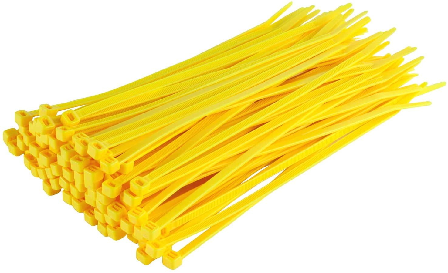 GTSE 8 Inch Yellow Zip Ties, 100 Pack, 50lb Self Locking Cable Ties