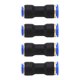 thumbnail image 2 of Conector Neumático Recto De 4 Piezas, Empuje De Goma Para Conectar Accesorios Para La Industria De Embalaje De Automóviles 5/8 Pulg. 1/2 Pulg., 2 of 8
