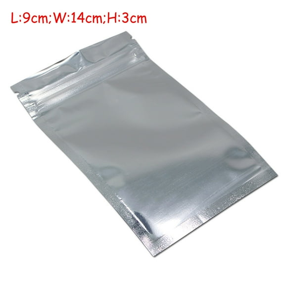 PPgejGEK （L+W+H：9+14+3） 100 Resealable Smell Proof Bags Holographic Ziplock Bags Holiday Savings