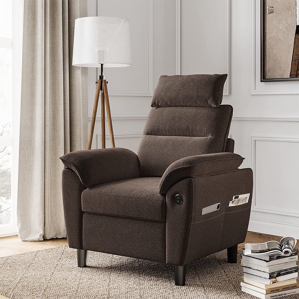 LINSY HOME Accent Chairs for Living Room, Small Single Sofa Arm Chair