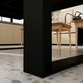 thumbnail image 4 of KULAGAGA Kitchen Dining Table for 6-8 People, Rectangular Meeting Table, 86.8"W x 47.2"D, Black & Walnut, 4 of 8