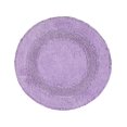 thumbnail image 2 of Home Weavers Radiant Collection Bathroom Rug 100% Cotton Tufted Round Shape Bathroom Rug, Soft & Absorbent Bath Rugs, Non-Slip Bath Rug, Machine Wash Dry Bath Mats - 22" Round, Purple, 2 of 9