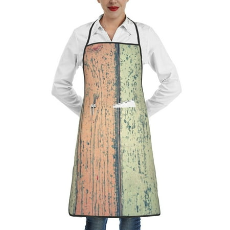 

Gaeub Hardwood Kitchen Cooking Aprons Adjustable Bib Apron Waterdrop and Oil Resistant Kitchen Chef Apron for Women Men
