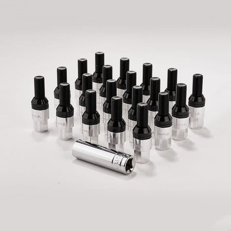 

20Pcs M14X1.5 Lug Wheel Bolts with 28Mm Length Seating Ball Shank Compatible A3 A4 A6 A8 S4 S6 S8 Tt Jetta Allroad Vw Quattro Golf Tiguan Passat and Most Ben.Z (Silver M14X1.5 28Mm Seating Ball)