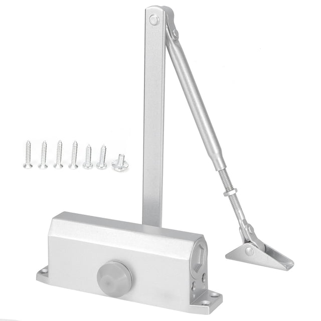 Porte Plus Proche, Porte de Positionnement Plus Proche, Aluminium Durable Télescopique pour Portes Extérieures en Bois Portes Métalliques 65KG Roulement de Charge