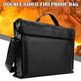 thumbnail image 2 of Fireproof Document Bag Waterproof Money Cash File Pouch Safe Holder for Office, 2 of 6