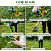 Walensee Weed Puller with 3 Claws, Stand Up Weeder for Dandelion