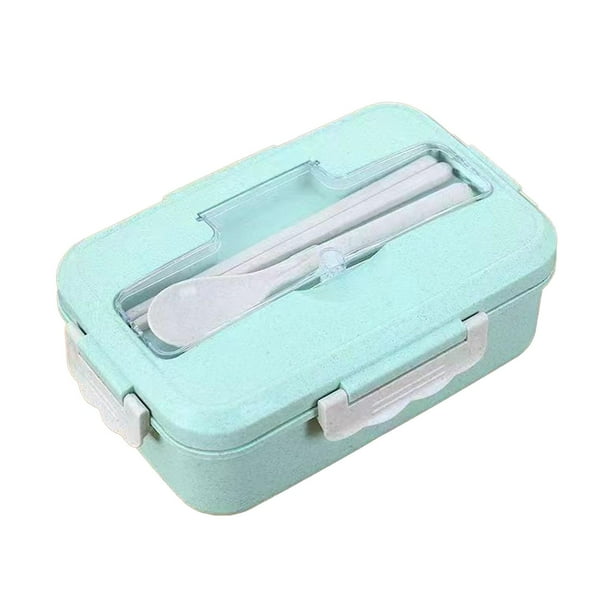 Boîte à lunch multi-compartiments écologique, portable, boîte à bento pour étudiants, maison, école, bureau, vert