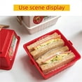 thumbnail image 3 of TOPRenddon Portable Hamburger Bento Box – Eco-Friendly Leak-Proof Lunch Container for Office, Travel, Picnics | Multi-Compartment Meal Prep Box with Stylish Design, 3 of 5