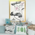 thumbnail image 3 of Designart 'Ancient Lotus Flowers' Traditional Framed Art Print, 3 of 4
