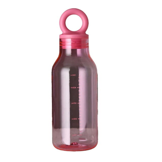 350ml Minimalists Plastic Cup Student Outdoor Portable Antis Fall Sealed Graduated Cup Large Capacity Fitness And Sports Kettle